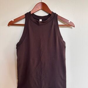 Athleta Black Ribbed Tank Top